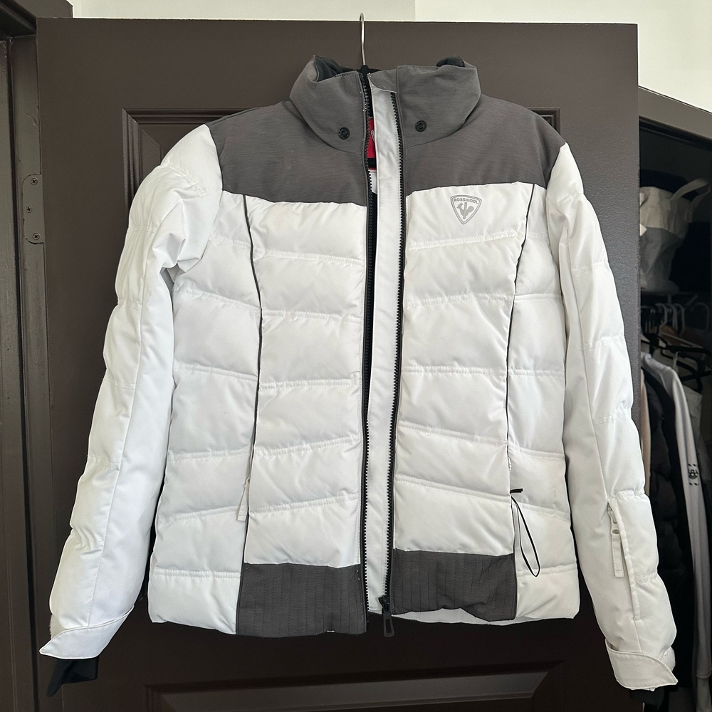 Teens Rossignol White and Gray Ski Jacket Size 16